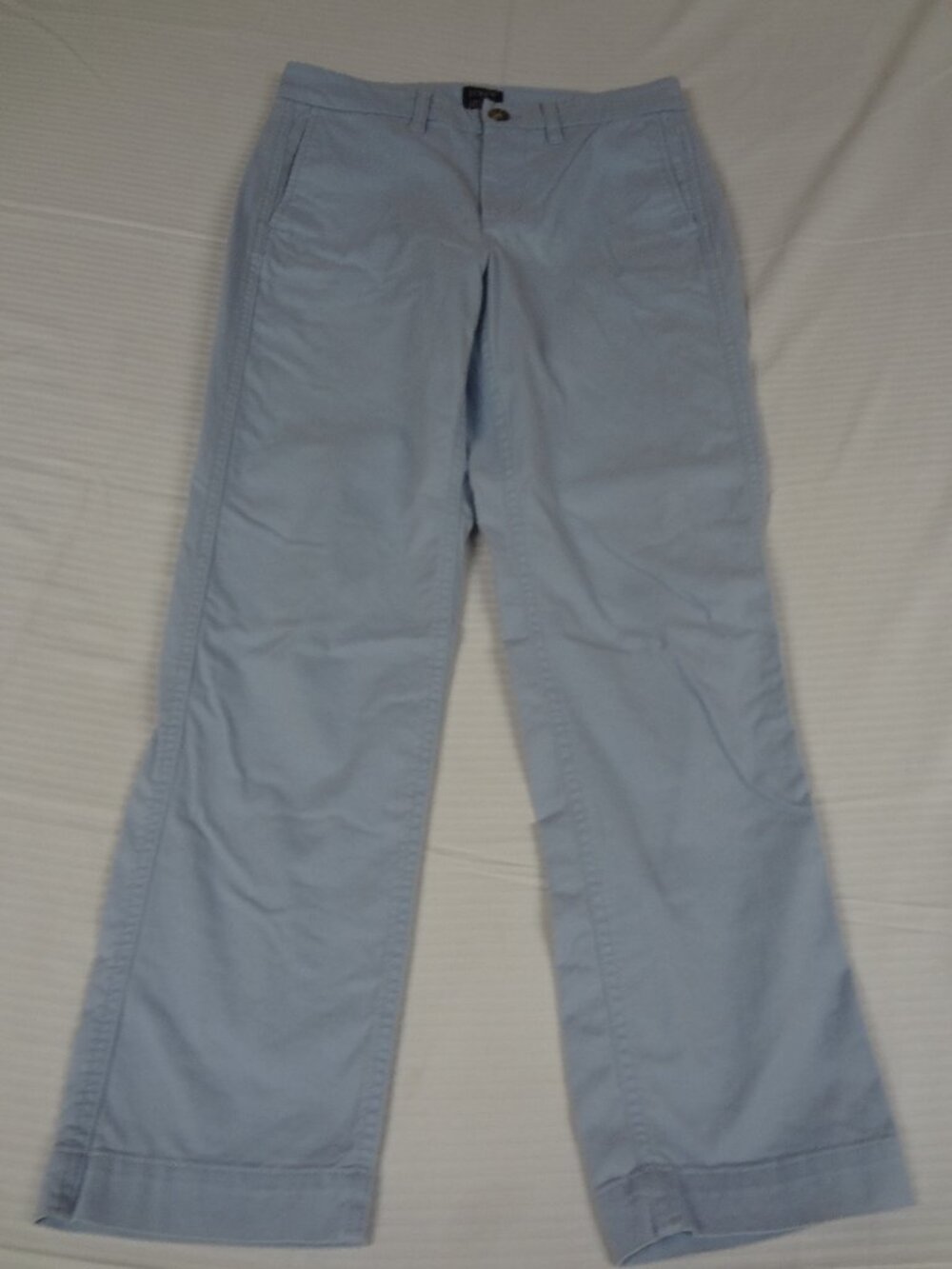 J.CREW HIGH RISE GIRLFRIEND CHINO LIGHT BLUE WOMENS JR SIZE 0 L760 - Picture 1 of 4